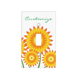 Three Sunflower Plant Thunder_Cove Light Switch Cover