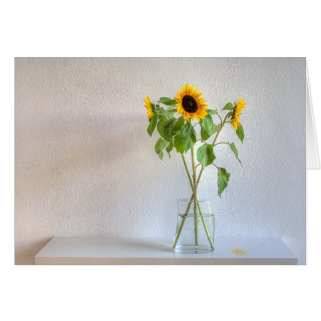 Three Sunflowers Cards (Front Horizontal)