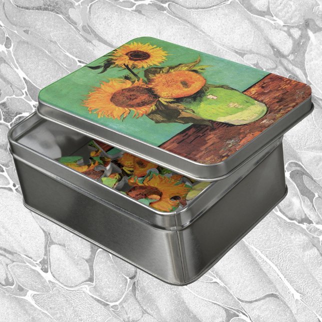Three Sunflowers in a Vase by Vincent van Gogh Jigsaw Puzzle (Creator Uploaded)
