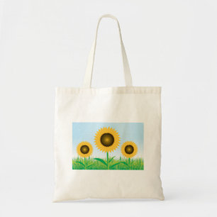 Three Sunflowers Tote Bag
