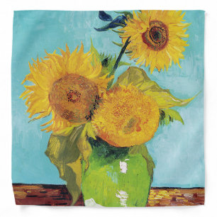 Three Sunflowers, Van Gogh Bandana