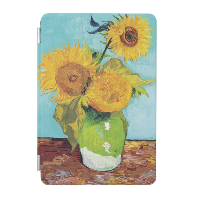 Three Sunflowers, Van Gogh iPad Mini Cover (Front)