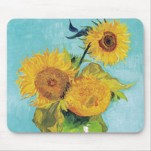 Three Sunflowers, Van Gogh Mouse Pad