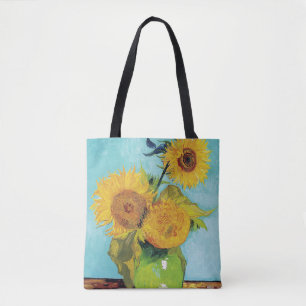 Three Sunflowers, Van Gogh Tote Bag
