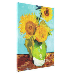 Three Sunflowers | Vincent Van Gogh Canvas Print