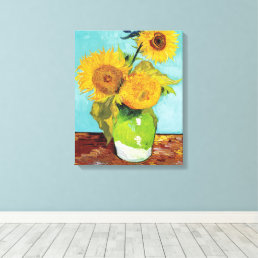 Three Sunflowers | Vincent van Gogh Canvas Print