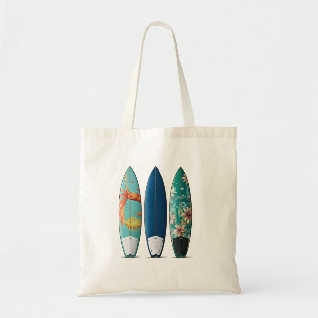 Three Surfboards Tote Bag (Front)