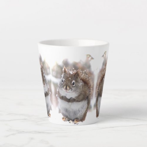 Three Sweet Squirrels Latte Mug