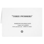 THREE SWIMMERS CARDS (Back Horizontal)