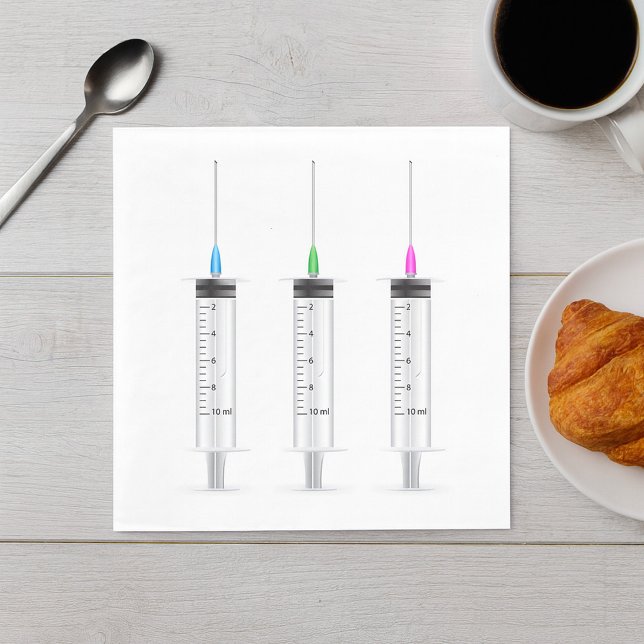 Three Syringes Napkins (Creator Uploaded)