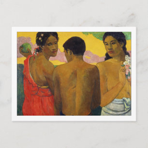 Three Tahitians by Paul Gauguin Postcard