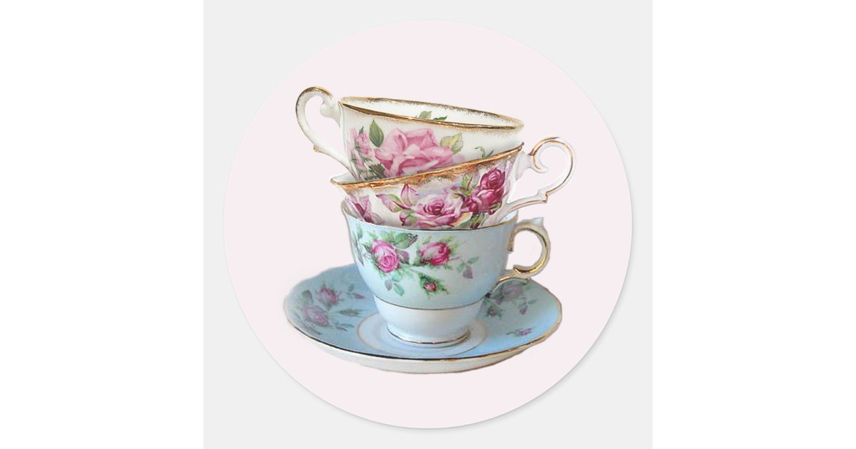 Tea Cup & Saucer Round