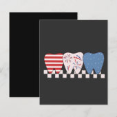 Three Teeth Graphic Design 4th of July (Front/Back)