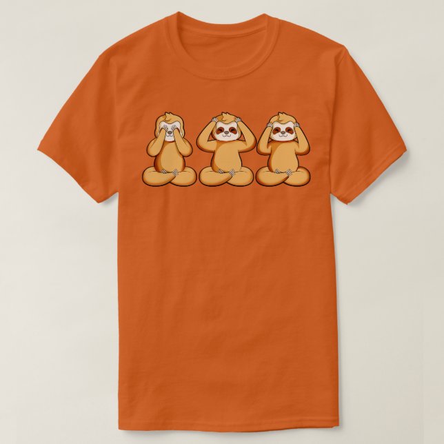 Three times sloth at reiki T-Shirt (Design Front)