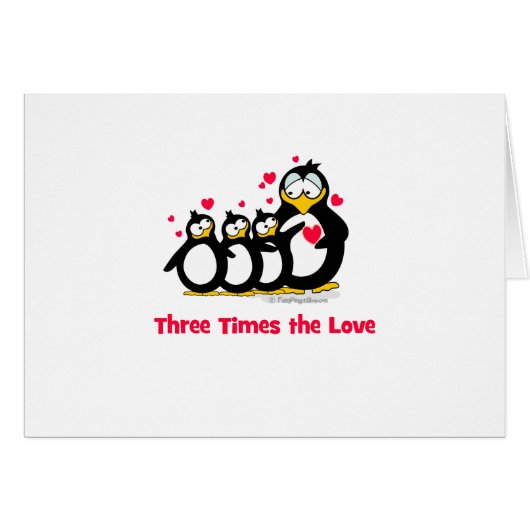 three times the love cards (Front Horizontal)