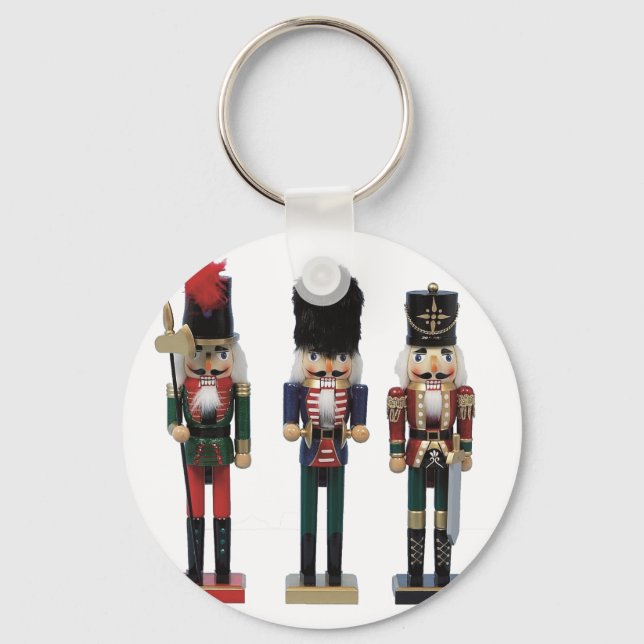 Three Traditional Nutcracker Keychain (Front)