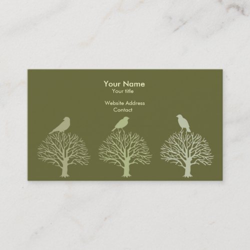 Three Tree Birds Business Card