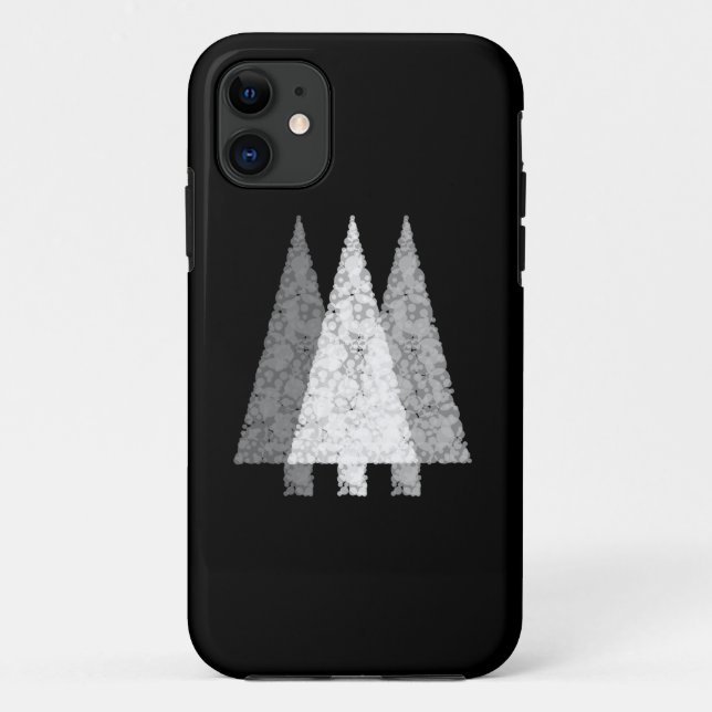 Three Trees in Black and White. Case-Mate iPhone Case (Back)