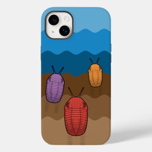 Three Trilobite Travellers_ Paleontology Case_Mate iPhone 14 Plus Case