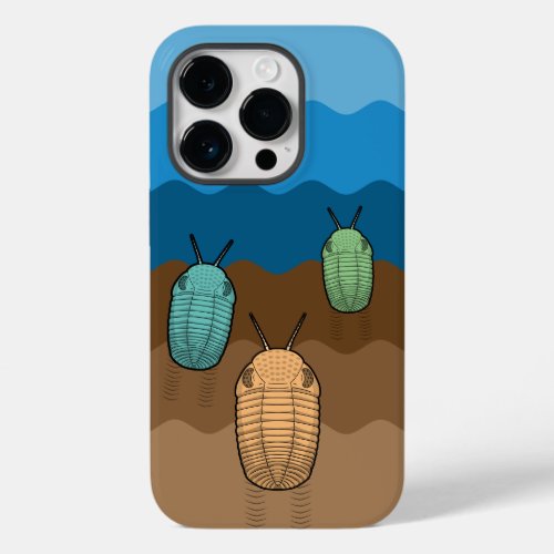 Three Trilobite Travellers_ Paleontology Case_Mate iPhone 14 Pro Case