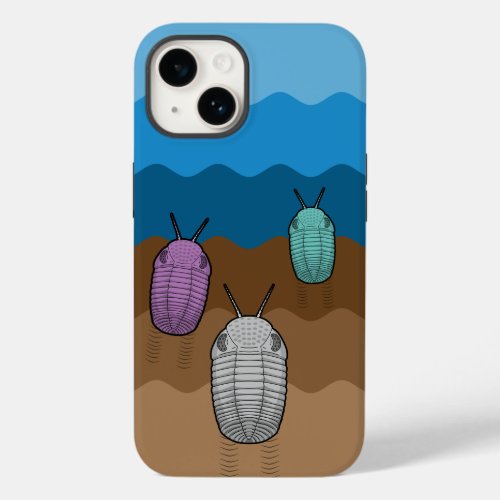 Three Trilobite Travellers_ Paleontology Case_Mate iPhone 14 Case