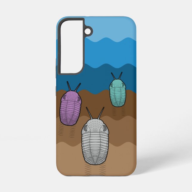 Three Trilobite Travellers- Paleontology Samsung Galaxy Case (Back)