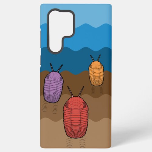 Three Trilobite Travellers_ Paleontology Samsung Galaxy S22 Ultra Case