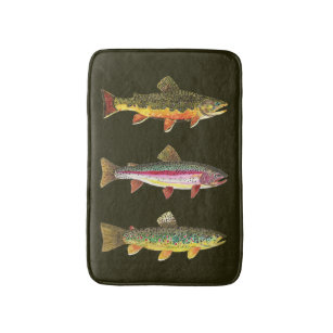 Fly Fishing Bath Mats Rugs Zazzle