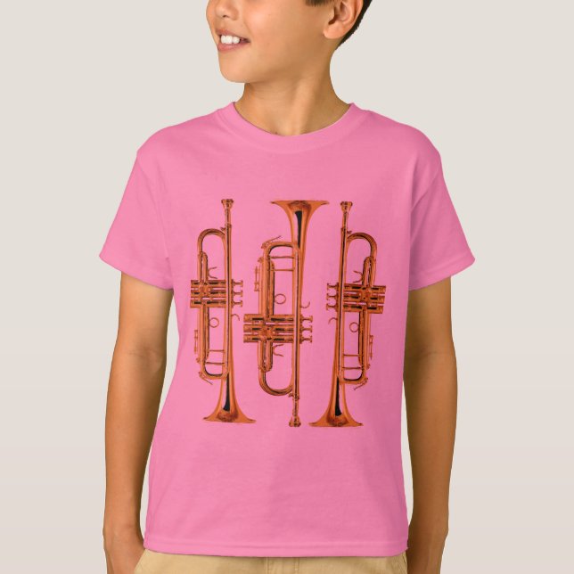 Three Trumpets T-Shirt (Front)