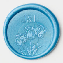 Three Tulips and Monogram, wedding 