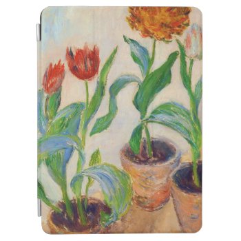Three Tulips In A Pot Claude Monet Fine Art Ipad Air Cover by monetart at Zazzle