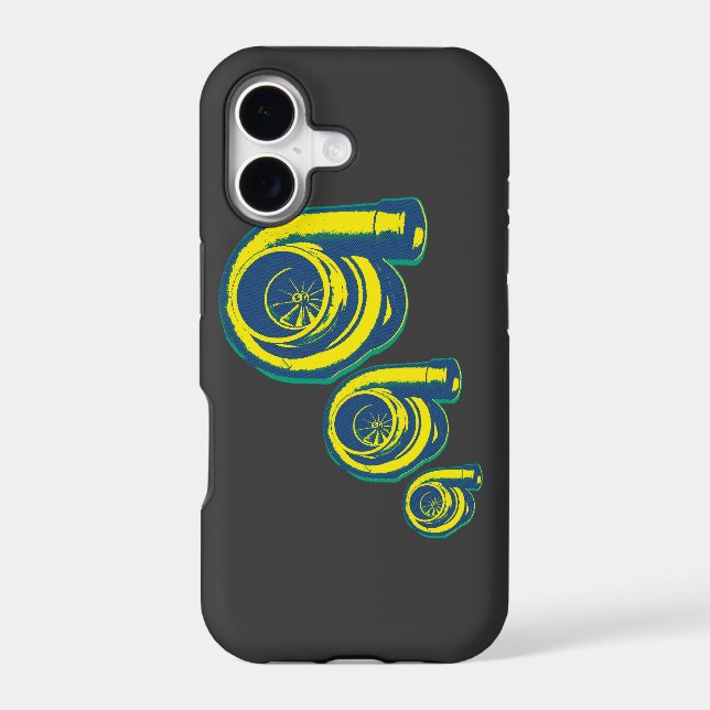 Three Turbos Iphone Case (Back)