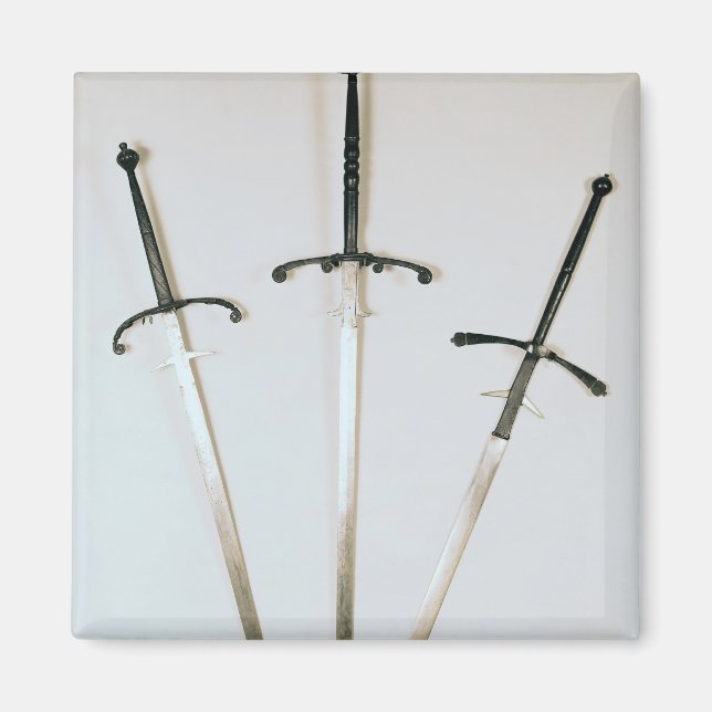 Three two-handed swords, 1570 magnet (Front)