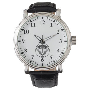 Three umbrellas in a threadlike ring watch