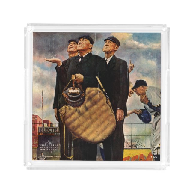 Three Umpires Acrylic Tray (Front)