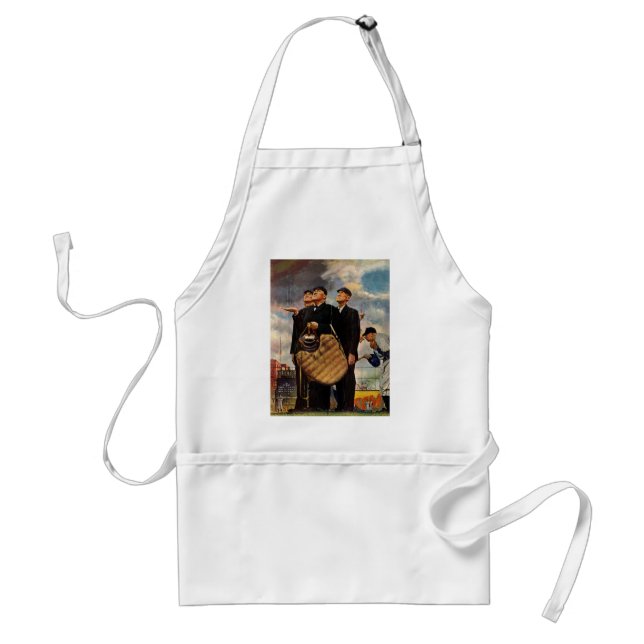 Three Umpires Adult Apron (Front)