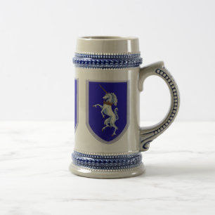 Three Unicorns Shields Beer Stein