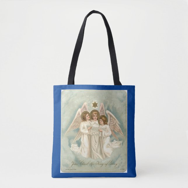 Three Vintage Angels Tote Bag (Front)