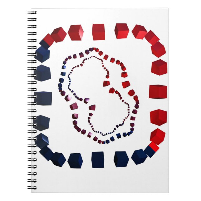 Three Way Cubed Spiral Notebook (Front)