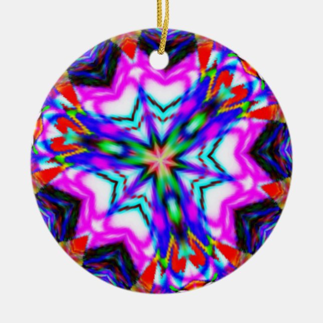 Three Way Mirrorfun Ceramic Ornament (Front)