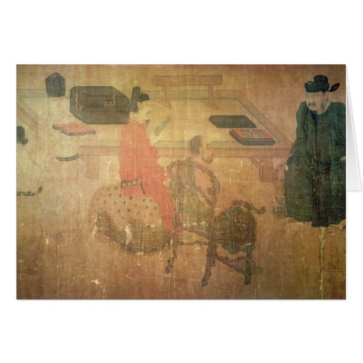 Three Well-Read Men from Lieou-Li T'ang Cards (Front Horizontal)