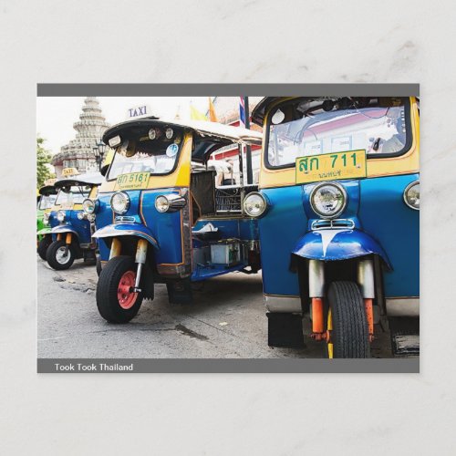 Three wheel in thailand postcard