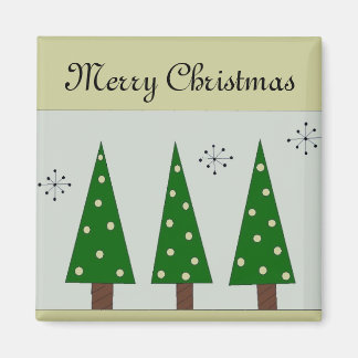 Three Whimsical Trees Magnet