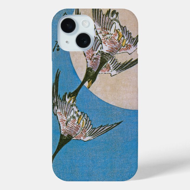 Three Wild Geese Flying Downward Case-Mate iPhone Case (Back)