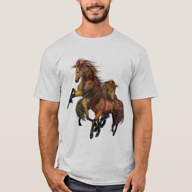 Three Wild Stallions Shirt (Front)