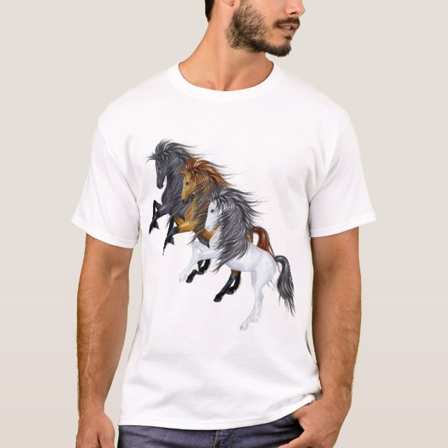 Three Wild Stallions Shirt (Front)