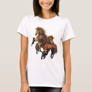 Three Wild Stallions T-Shirt