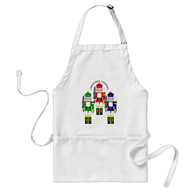Three Wise Crackers - Nutcracker Soldiers Adult Apron (Front)