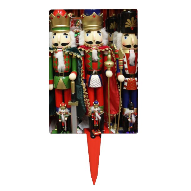 Three Wise Crackers - Nutcracker Soldiers Cake Topper (Front)
