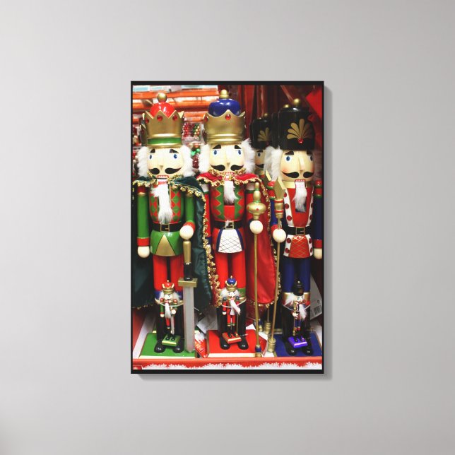 Three Wise Crackers - Nutcracker Soldiers Canvas Print (Front)